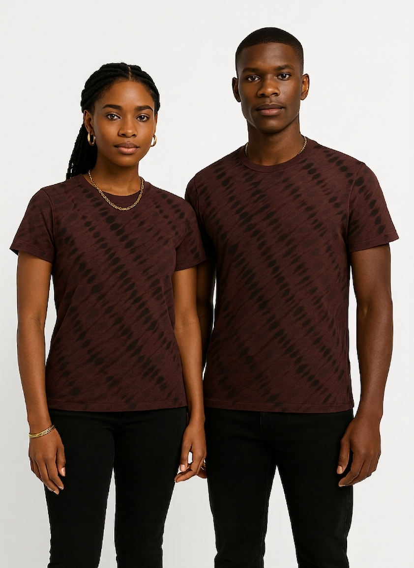 Small Tie-Dye Cotton Tee Collection - Hand-Dyed Artisanal Designs