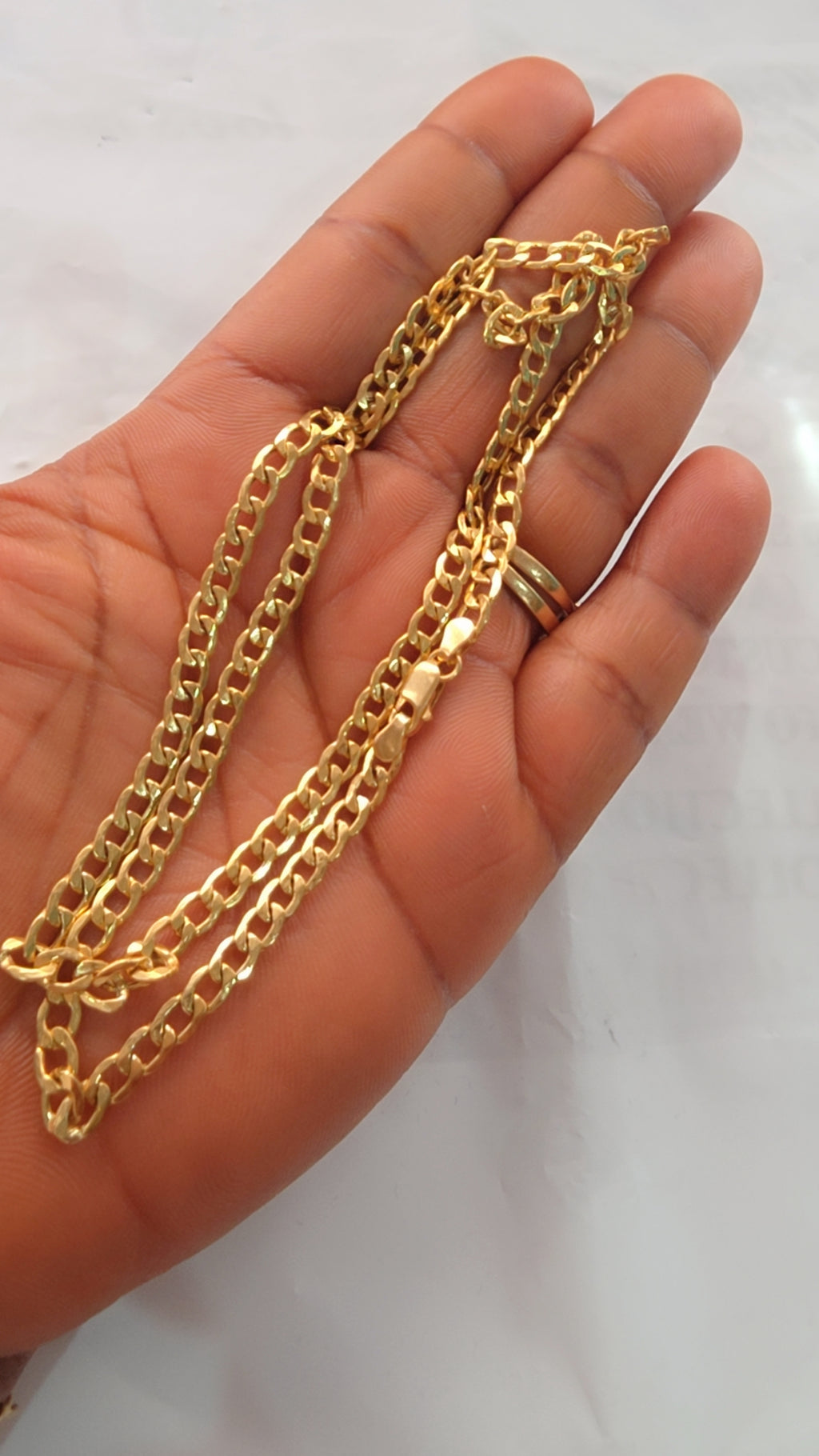 22” Solid Gold Curb Chain Necklace – 6.7g UK Hallmarked