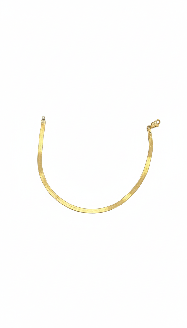 Gold Herringbone Bracelet