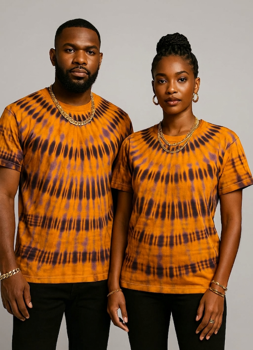 XXL Oversized Tie-Dye Tee - Earth & Sky