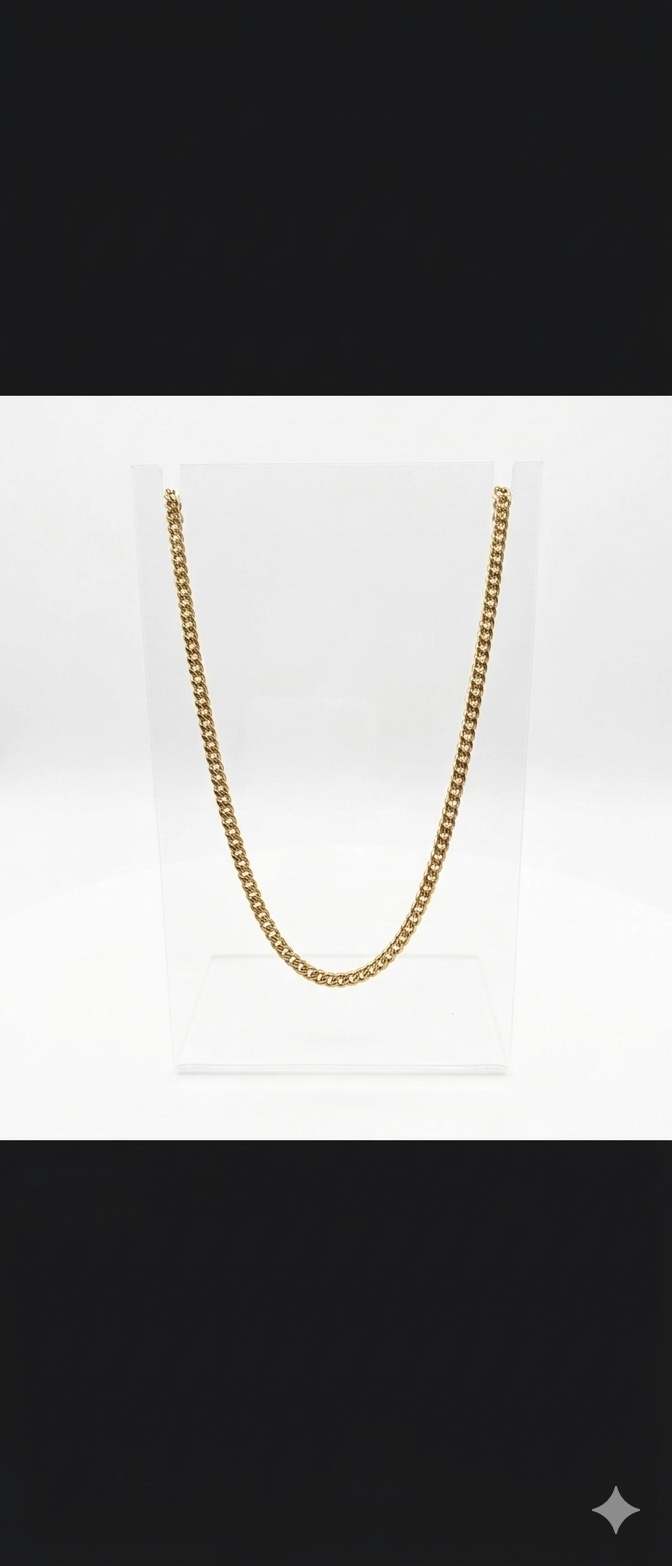 18k Gold 20-Inch Curb Link Chain Necklace – 2.8g
