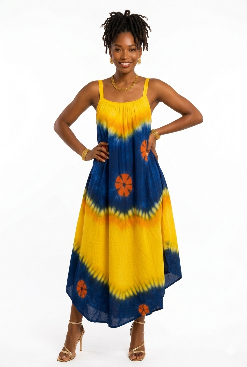 Radiate Vibrance in Our Tie-Dye Sun-Drenched Maxi Dress