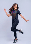Celestial Fireworks Bling T-Shirt – High-Stretch Comfort Fit