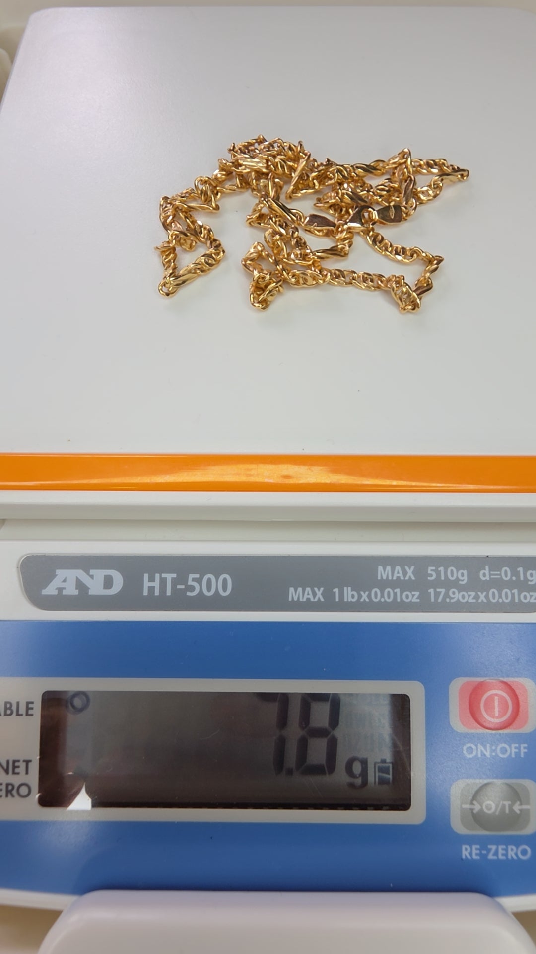 24” Solid Gold Rope Chain Necklace – 7.8g UK Hallmarked