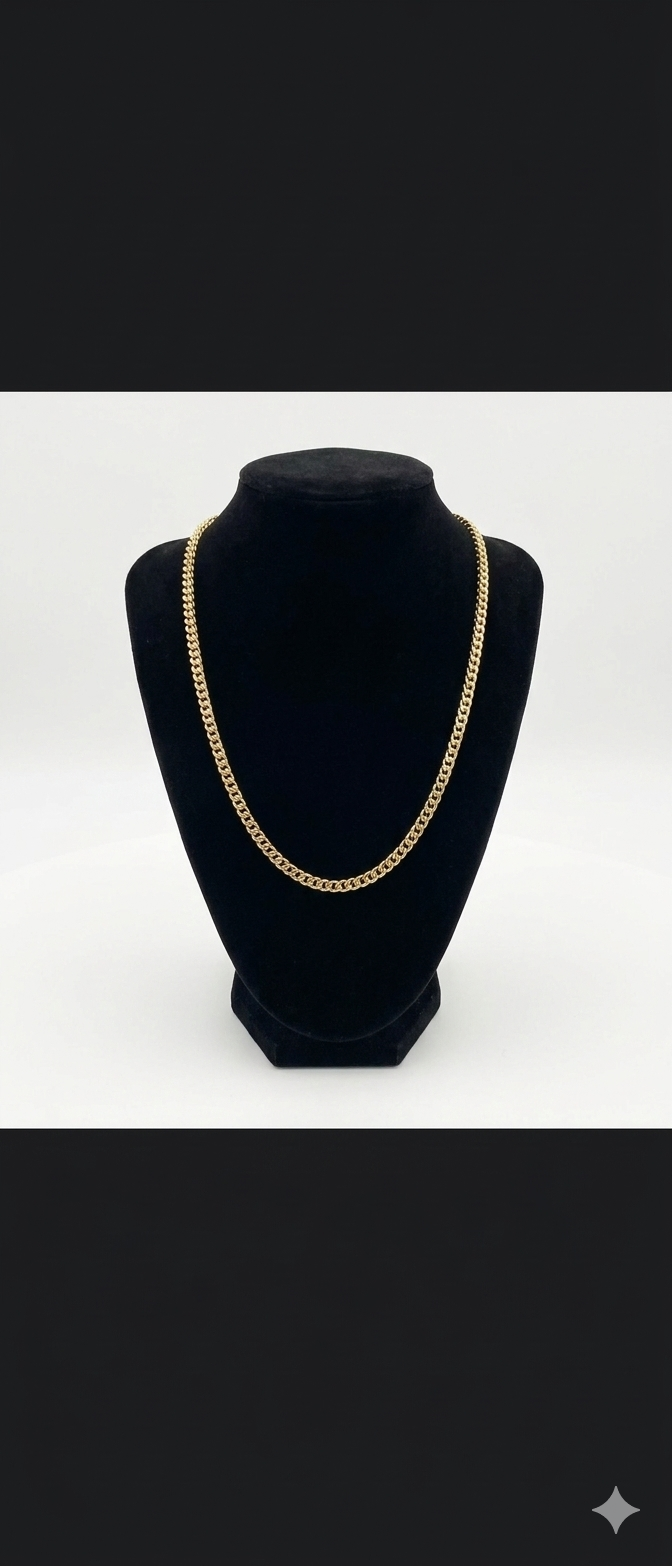 18k Gold 20-Inch Curb Link Chain Necklace – 2.8g