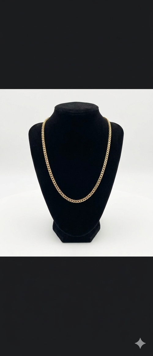 18k Gold 20-Inch Curb Link Chain Necklace – 2.8g