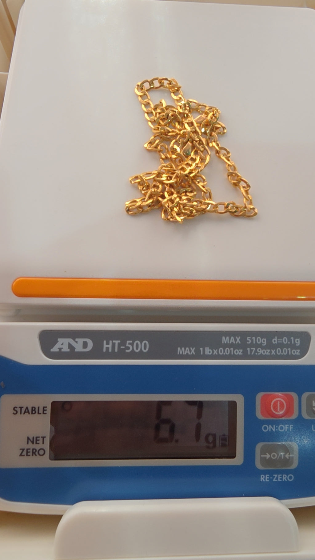 22” Solid Gold Curb Chain Necklace – 6.7g UK Hallmarked