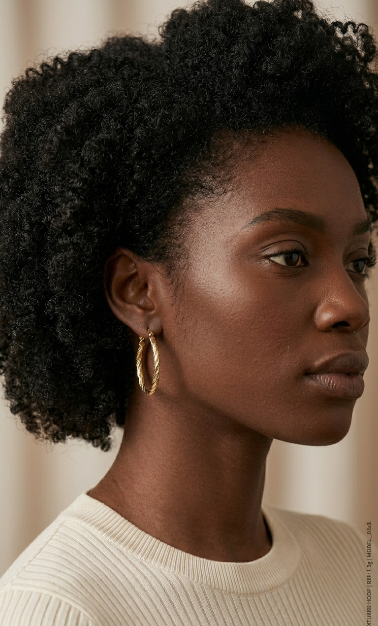 18ct Interlocking Hoop Earrings