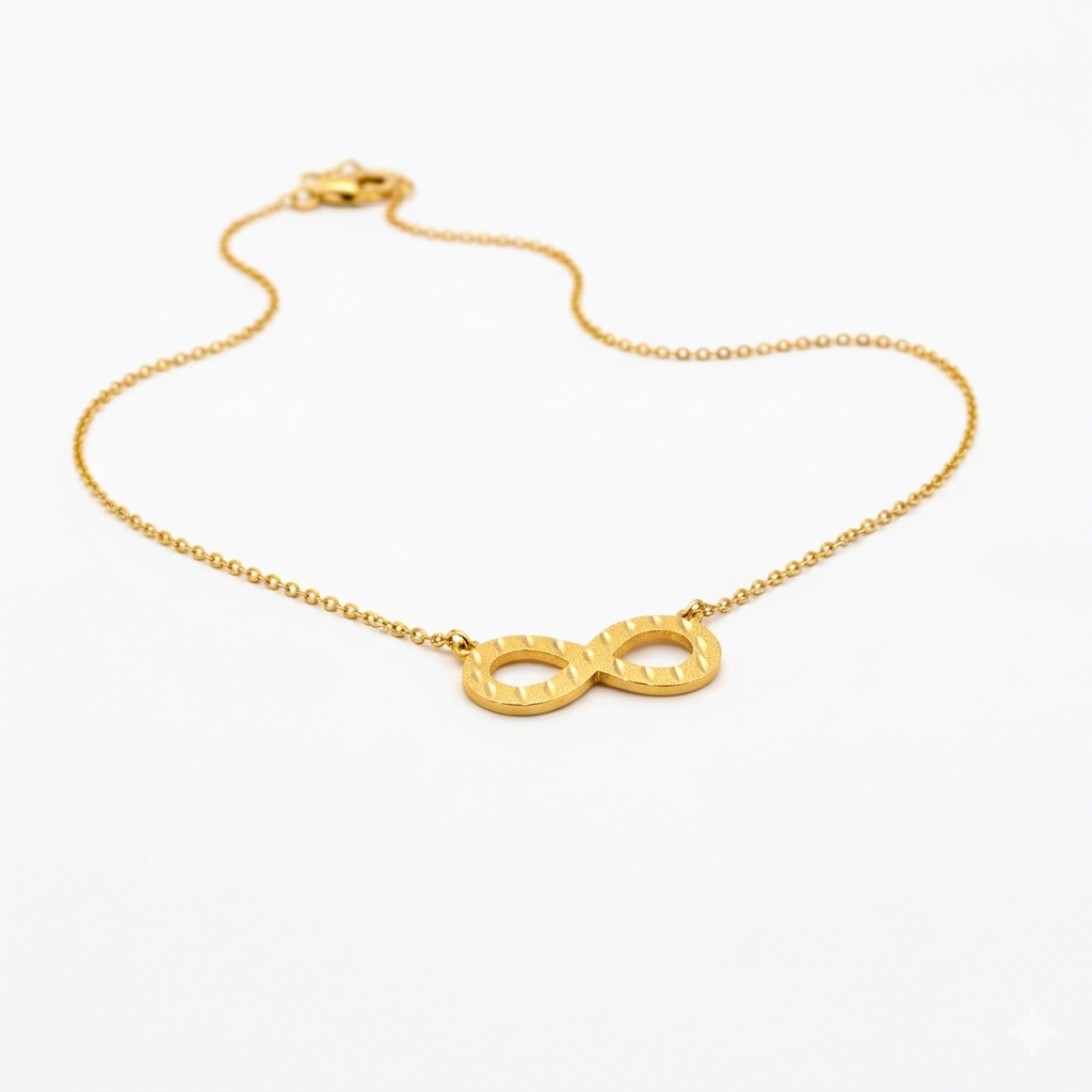 18k Gold Infinity Pendant Necklace