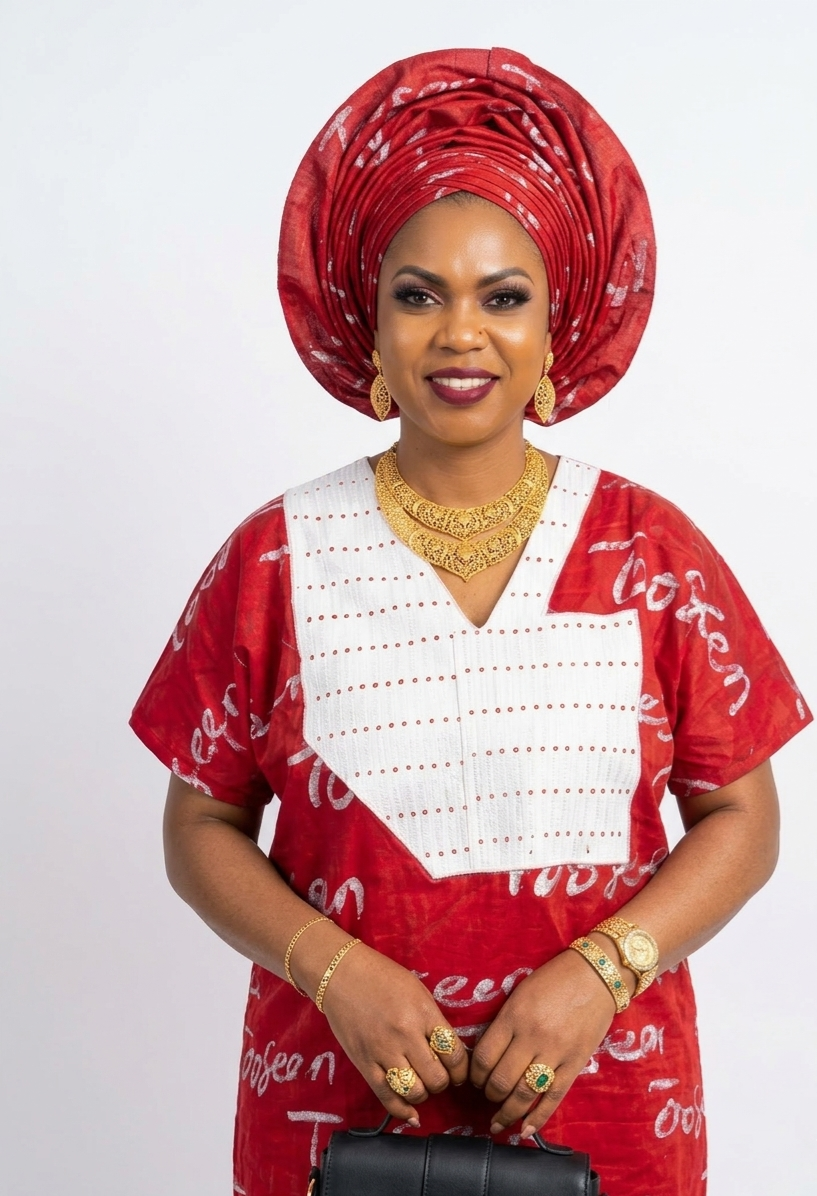 Exquisite Hand-Dyed Adire Kaftan – Custom Made-to-Order