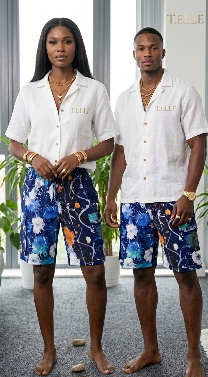 Adire Cargo Short – The Summer Vibe