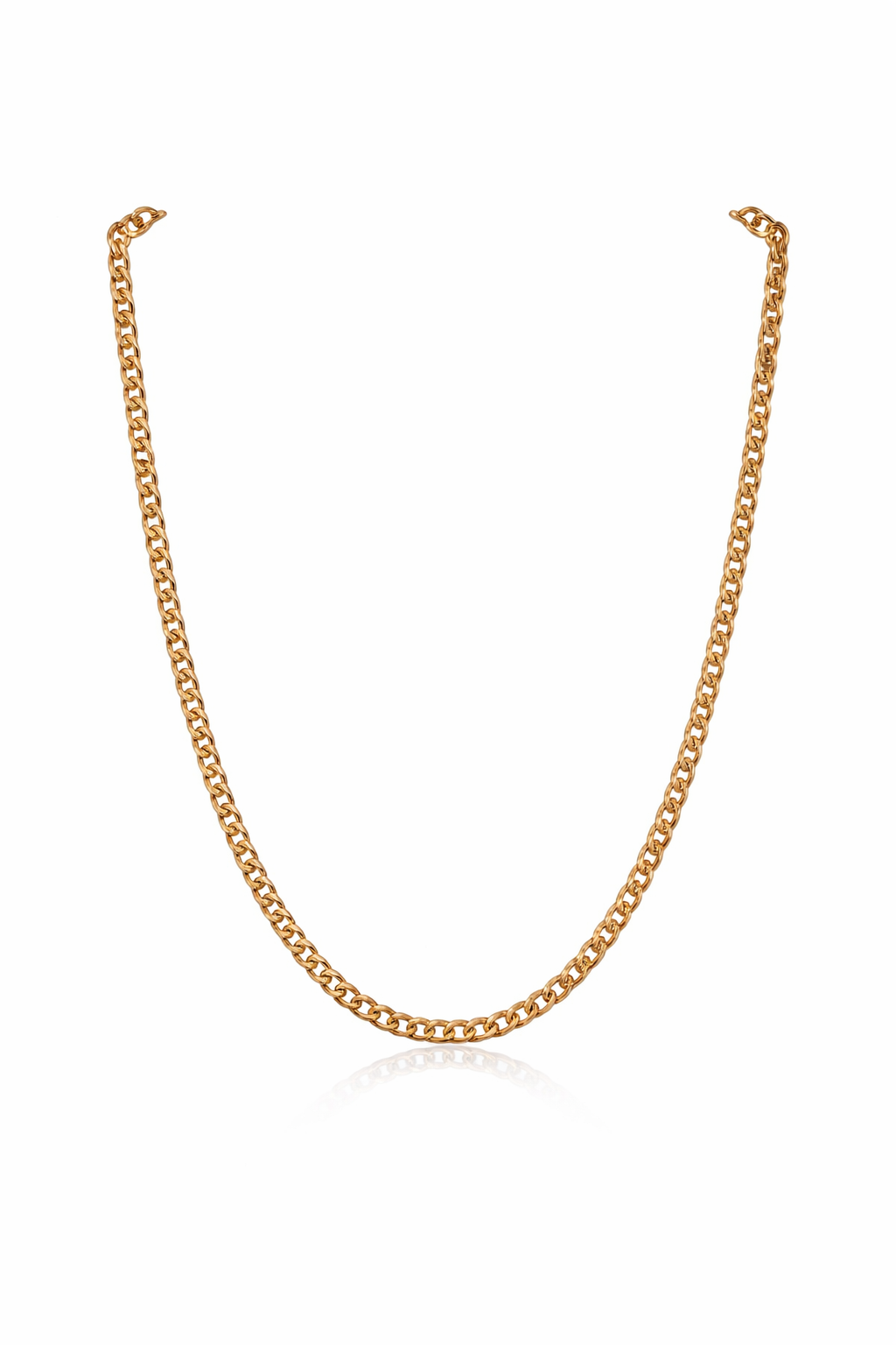 22” Solid Gold Curb Chain Necklace – 8.4g UK Hallmarked