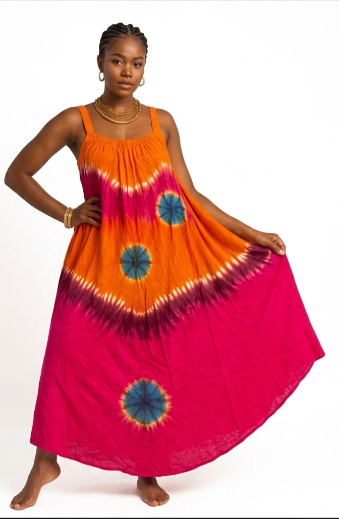 Radiate Vibrance in Our Tie-Dye Sun-Drenched Maxi Dress