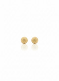 18K Solid Gold Textured Orb Stud Earrings