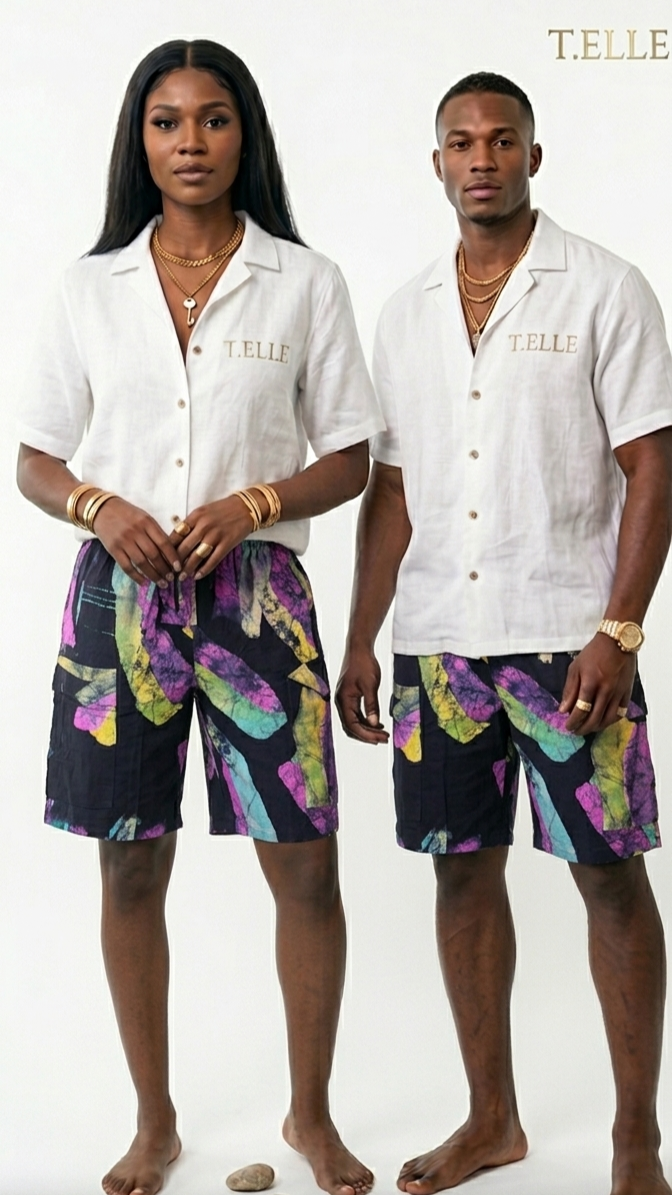 Adire Cargo Short – The Summer Vibe