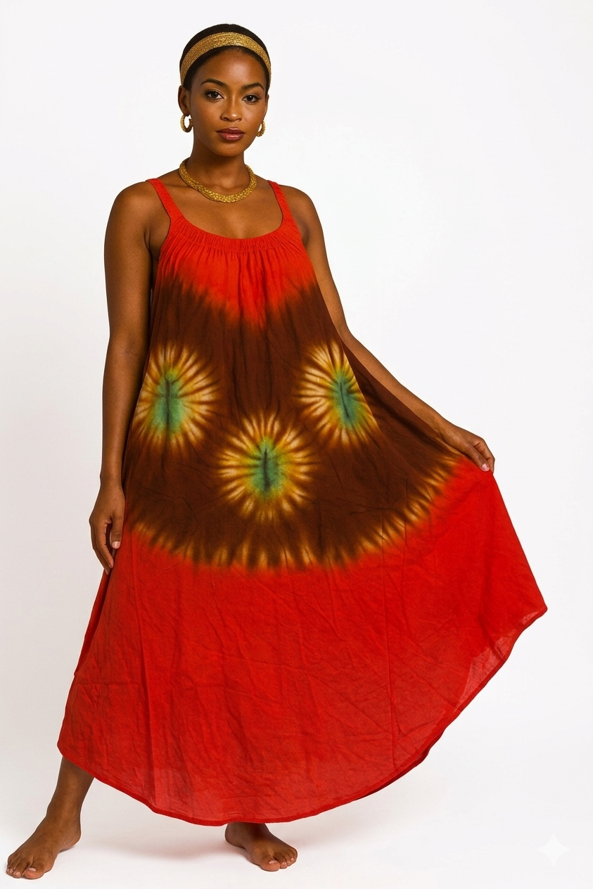 Radiate Vibrance in Our Tie-Dye Sun-Drenched Maxi Dress
